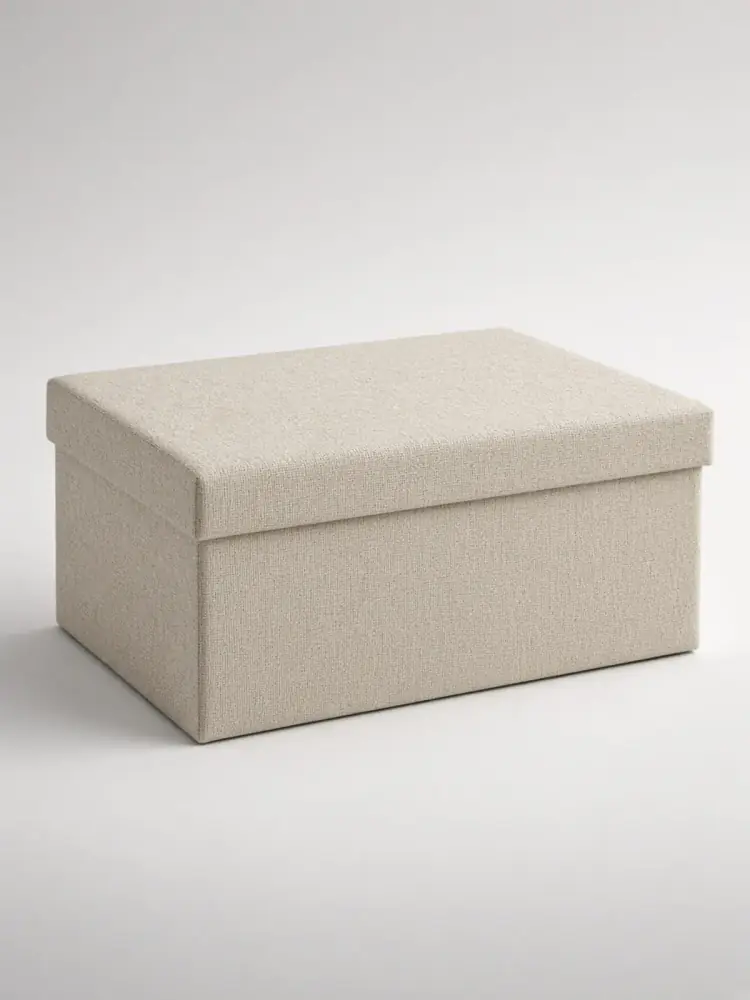 Linen Covered Storage Box