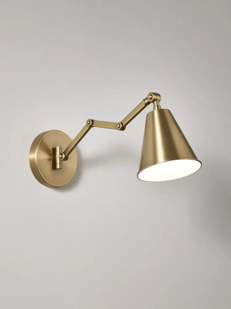 Brass Swing Arm Wall Lamp