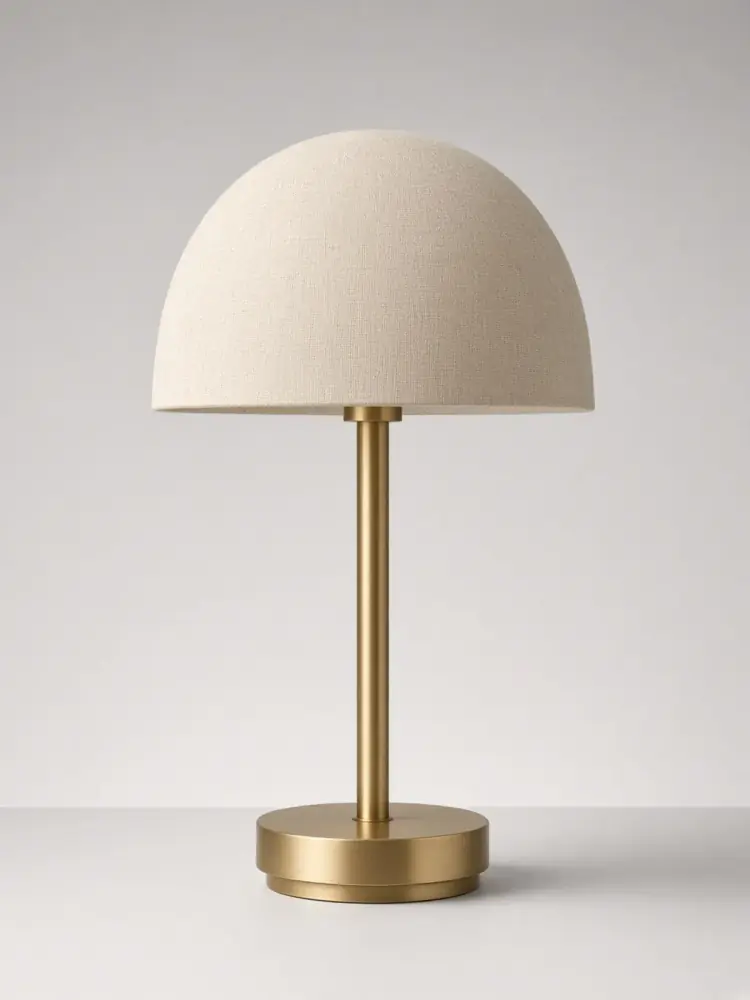 Linen Dome Table Lamp