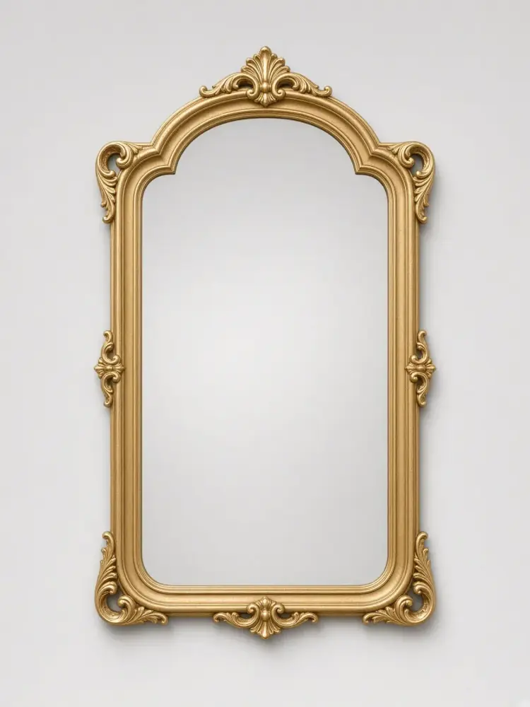 Ornate Gold Accent Mirror