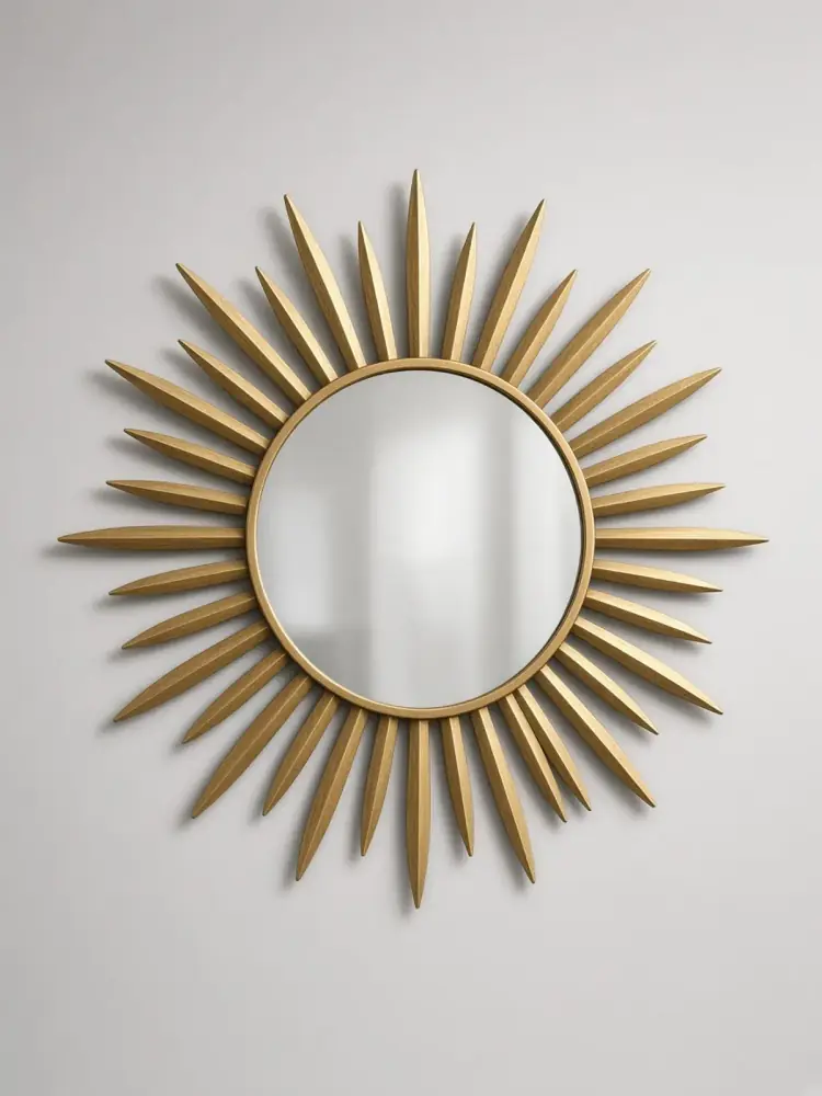 Sunburst Metal Mirror