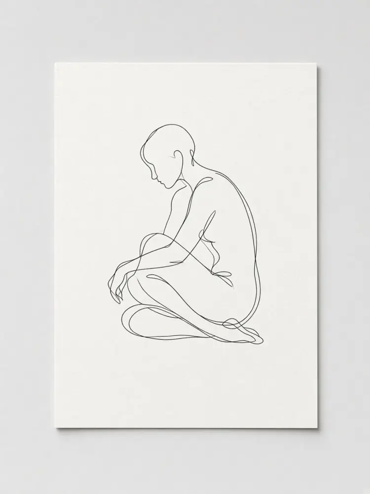 Ink Line Figure Study