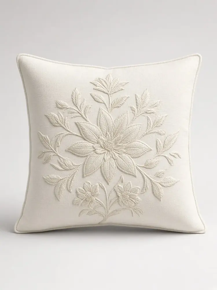 Embroidered Cushion Cover