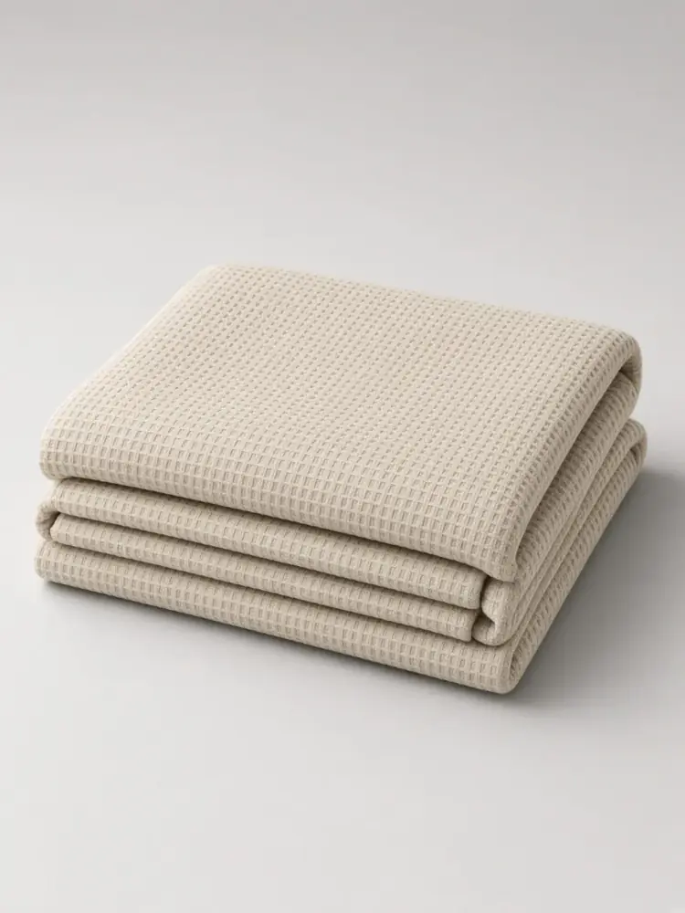 Waffle Cotton Throw Blanket