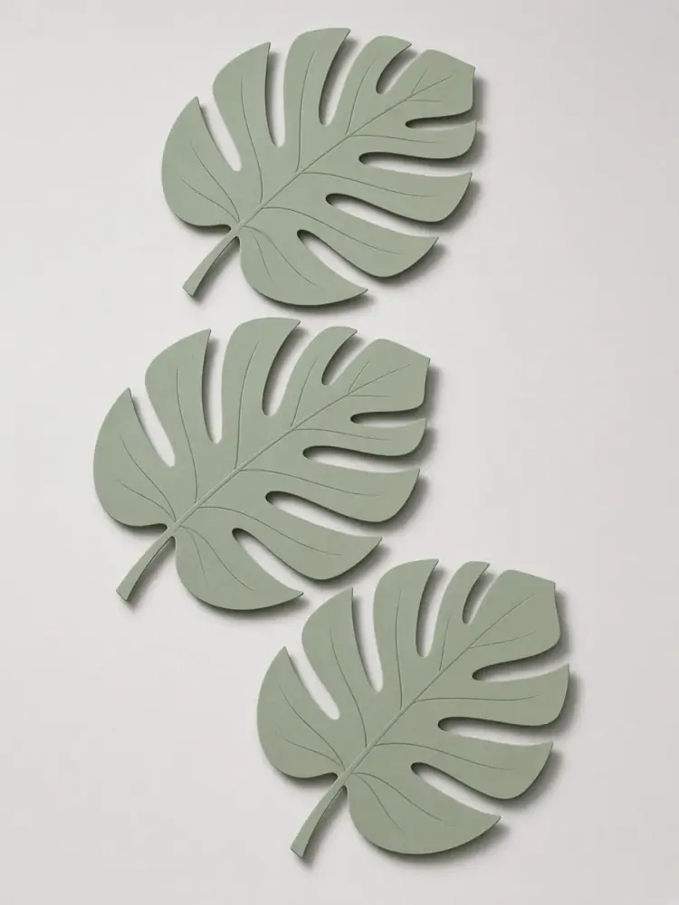 Botanical Leaf Trio