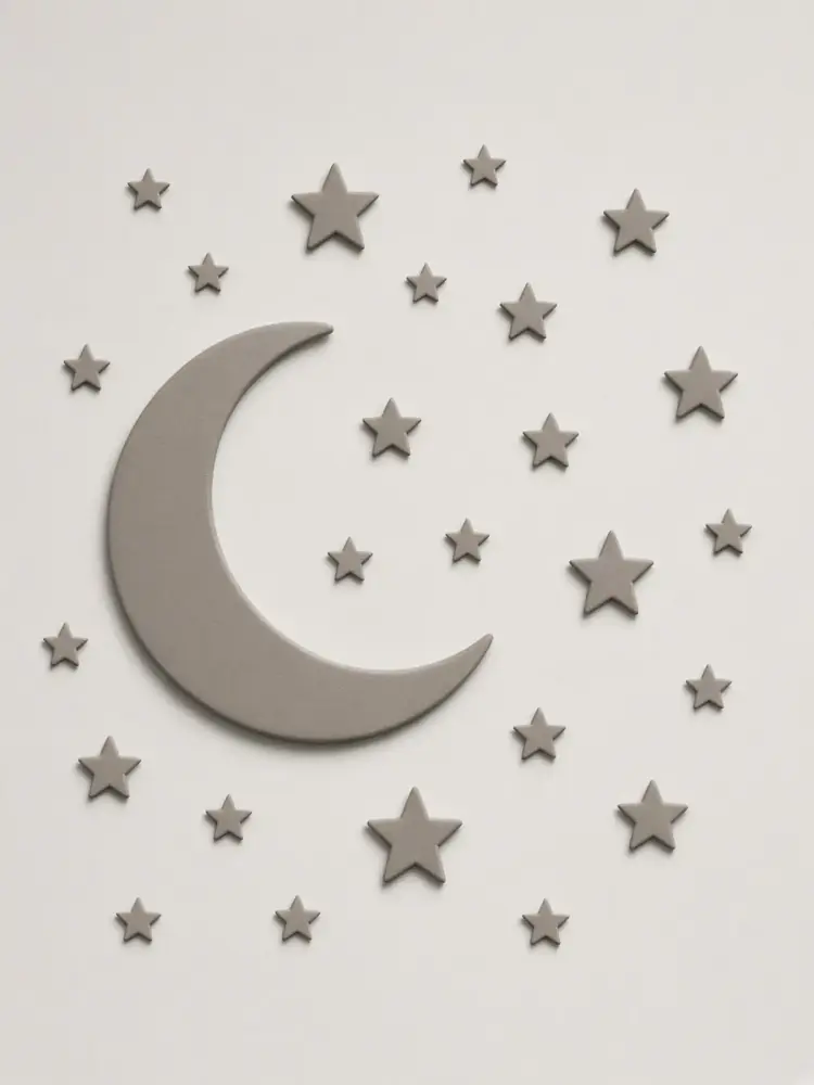 Crescent Moon and Stars