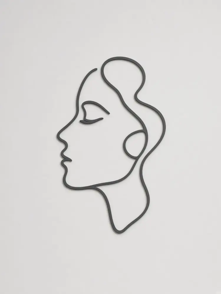 Minimal Line Face Decal
